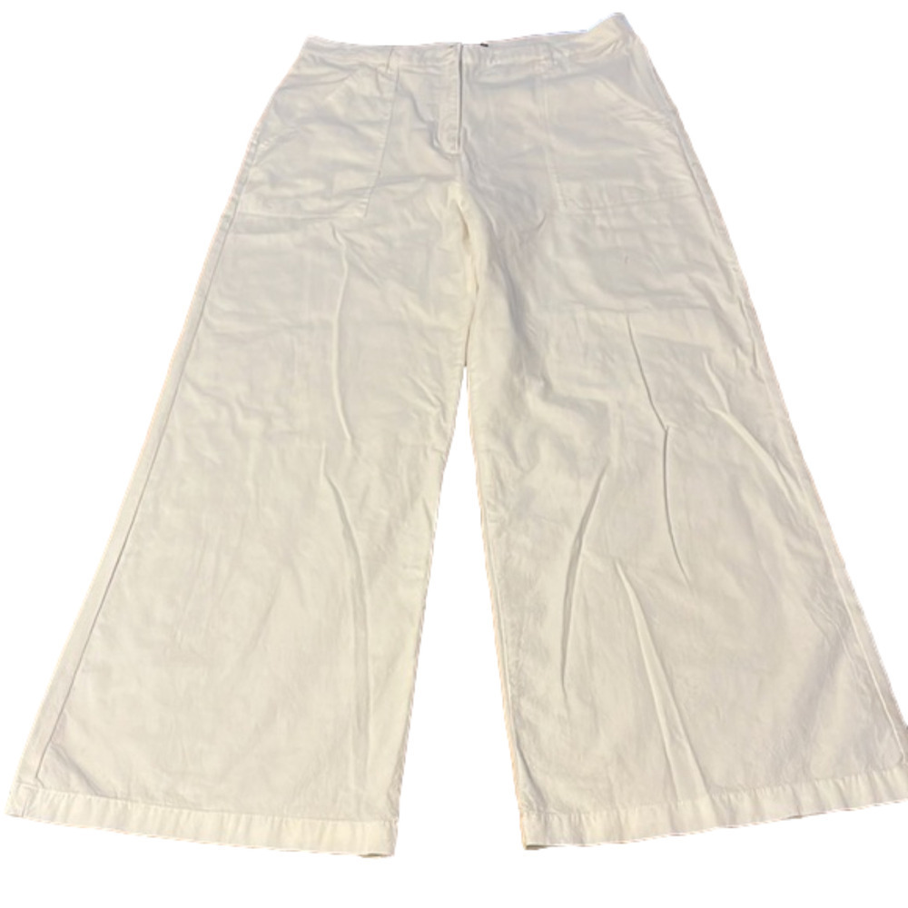 Asos white cotton gauze pants